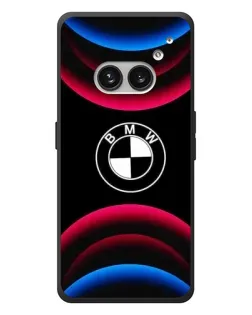 Чехол для Nothing Phone (2a) Plus с картинкой «Логотип BMW и неоновые дуги»