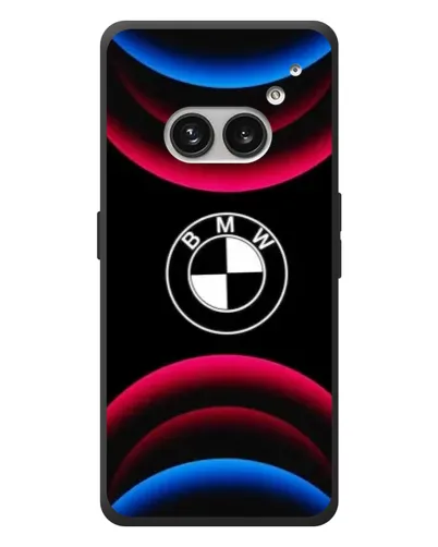 Чехол для Nothing Phone (2a) Plus с картинкой «Логотип BMW и неоновые дуги»