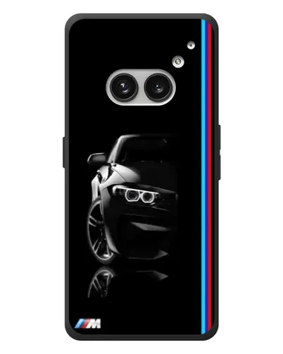 Чехол для Nothing Phone (2a) Plus с картинкой «Силуэт BMW в темноте»