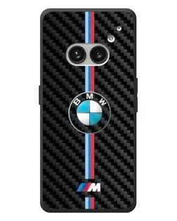 Чехол для Nothing Phone (2a) Plus с картинкой «Эмблема BMW и карбон»