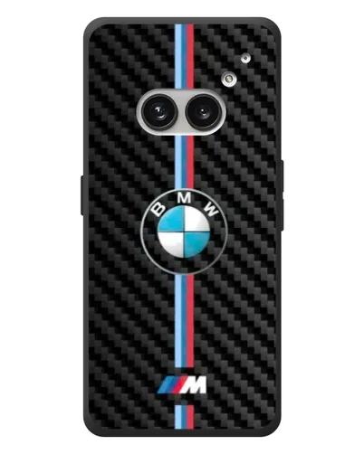 Чехол для Nothing Phone (2a) Plus с картинкой «Эмблема BMW и карбон»