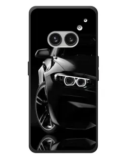 Чехол для Nothing Phone (2a) Plus с картинкой «Черная BMW — профиль»