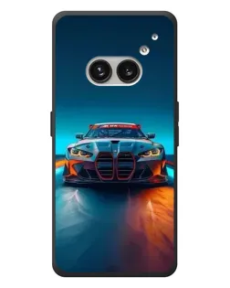 Чехол для Nothing Phone (2a) Plus с картинкой «BMW — огни неона»