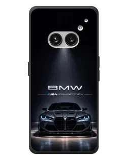 Чехол для Nothing Phone (2a) Plus с картинкой «BMW сквозь ночной город»