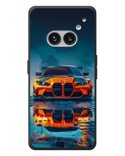 Чехол для Nothing Phone (2a) Plus с картинкой «BMW — золотая эмблема»