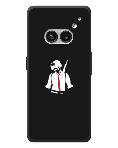 Чехол для Nothing Phone (2a) Plus с картинкой «PUBG — силуэт воина»