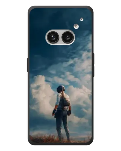 Чехол для Nothing Phone (2a) Plus с картинкой «Герой PUBG на скале»