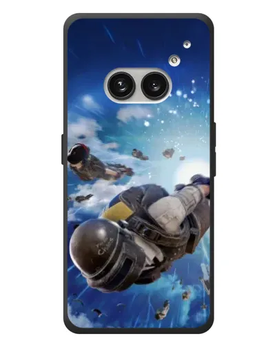 Чехол для Nothing Phone (2a) Plus с картинкой «Десант PUBG — прыжок»