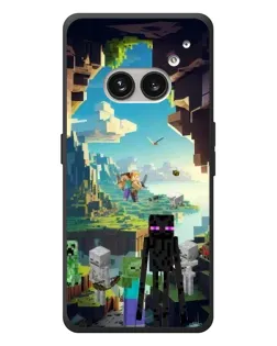 Чехол для Nothing Phone (2a) Plus с картинкой «Эндермен в лесу»
