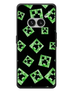 Чехол для Nothing Phone (2a) Plus с картинкой «Паттерн с криперами»
