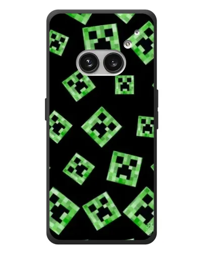Чехол для Nothing Phone (2a) Plus с картинкой «Паттерн с криперами» Чехол для Nothing Phone (2a) Plus с картинкой «Паттерн с криперами»