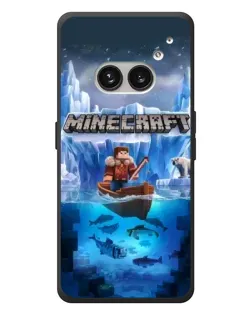 Чехол для Nothing Phone (2a) Plus с картинкой «Minecraft ледяной мир»