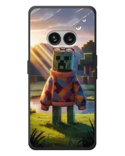 Чехол для Nothing Phone (2a) Plus с картинкой «Крипер в свитере»