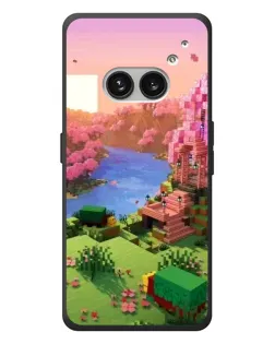 Чехол для Nothing Phone (2a) Plus с картинкой «Розовое дерево Minecraft»