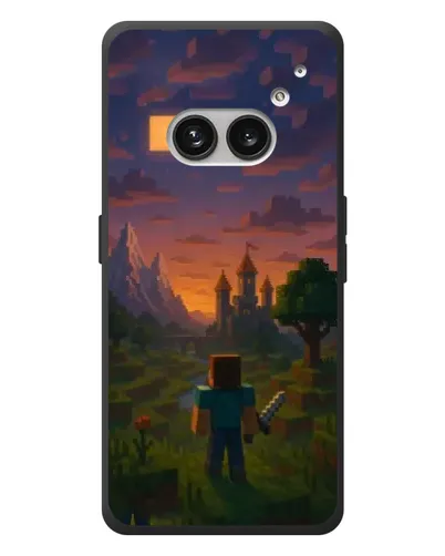 Чехол для Nothing Phone (2a) Plus с картинкой «Стив у башни» Чехол для Nothing Phone (2a) Plus с картинкой «Стив у башни»
