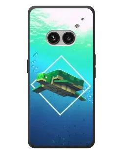 Чехол для Nothing Phone (2a) Plus с картинкой «Черепаха Minecraft»