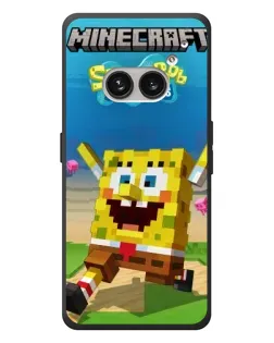 Чехол для Nothing Phone (2a) Plus с картинкой «Губка Боб Minecraft»