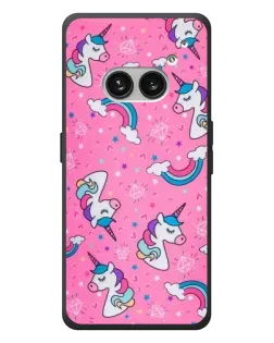 Чехол для Nothing Phone (2a) Plus с картинкой «Unicorn паттерн розовый» Чехол для Nothing Phone (2a) Plus с картинкой «Unicorn паттерн розовый»