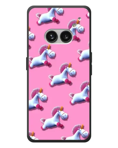 Чехол для Nothing Phone (2a) Plus с картинкой «Единороги на розовом»