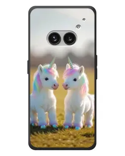 Чехол для Nothing Phone (2a) Plus с картинкой «Пара единорогов»