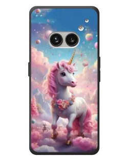 Чехол для Nothing Phone (2a) Plus с картинкой «Единорог среди облаков»