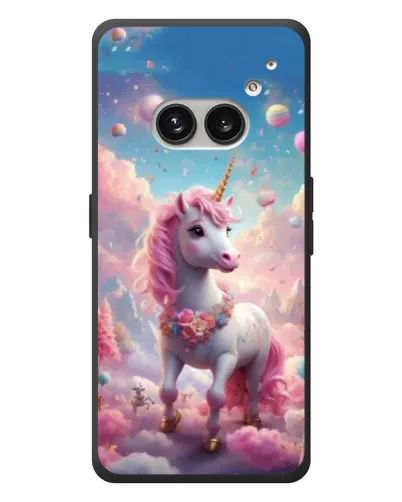 Чехол для Nothing Phone (2a) Plus с картинкой «Единорог среди облаков»