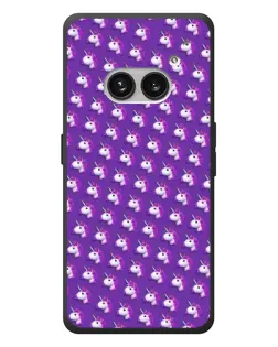 Чехол для Nothing Phone (2a) Plus с картинкой «Единороги на фиолетовом»