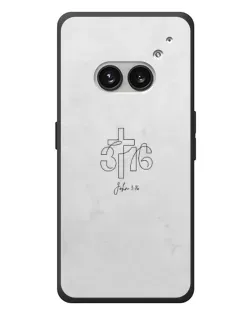 Чохол для Nothing Phone (2a) Plus з картинкою «Івана 3:16 Хрест» Чохол для Nothing Phone (2a) Plus з картинкою «Івана 3:16 Хрест»