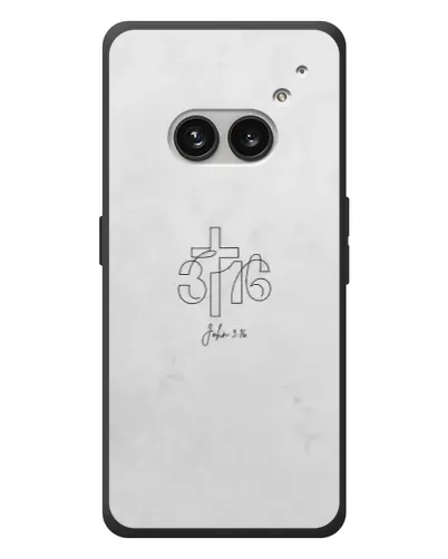 Чехол для Nothing Phone (2a) Plus с картинкой «Иоанна 3:16 Крест»