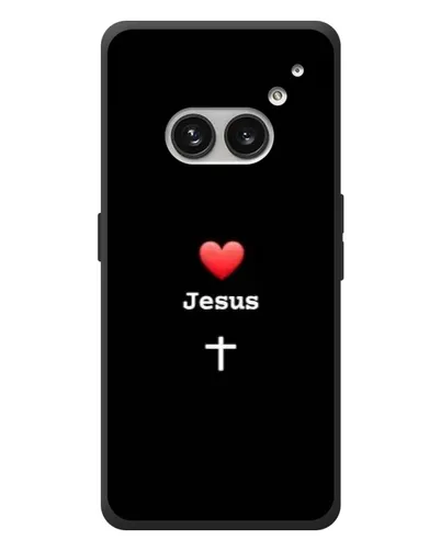 Чехол для Nothing Phone (2a) Plus с картинкой «Сердце - Jesus»