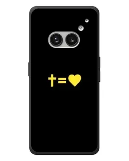 Чехол для Nothing Phone (2a) Plus с картинкой «Сердце и Крест»