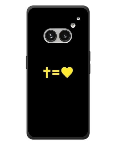 Чехол для Nothing Phone (2a) Plus с картинкой «Сердце и Крест»