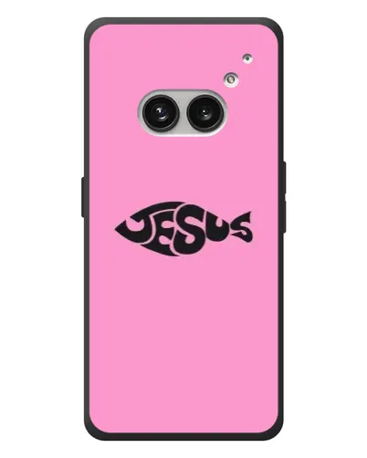 Чехол для Nothing Phone (2a) Plus с картинкой «Розовый символ  Jesus»