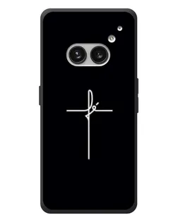 Чехол для Nothing Phone (2a) Plus с картинкой «Тонкий крест» Чехол для Nothing Phone (2a) Plus с картинкой «Тонкий крест»