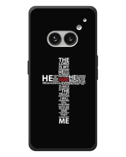 Чехол для Nothing Phone (2a) Plus с картинкой «Текстовый крест» Чехол для Nothing Phone (2a) Plus с картинкой «Текстовый крест»
