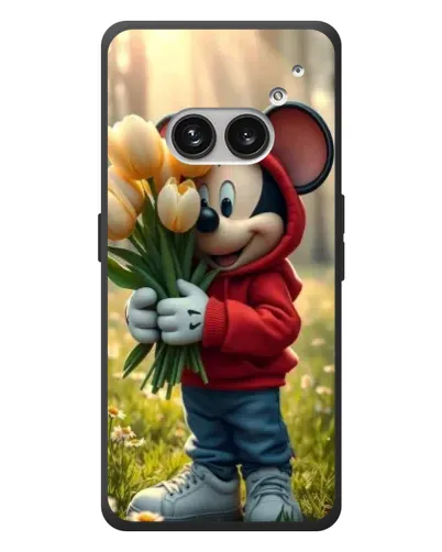 Чехол для Nothing Phone (2a) Plus с картинкой «Микки с тюльпанами» Чехол для Nothing Phone (2a) Plus с картинкой «Микки с тюльпанами»