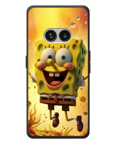 Чехол для Nothing Phone (2a) Plus с картинкой «Губка Боб прыгает»
