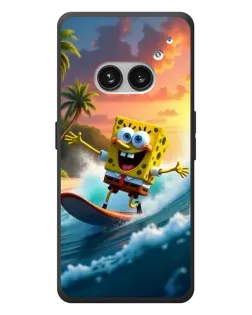 Чехол для Nothing Phone (2a) Plus с картинкой «Губка Боб серфингист»