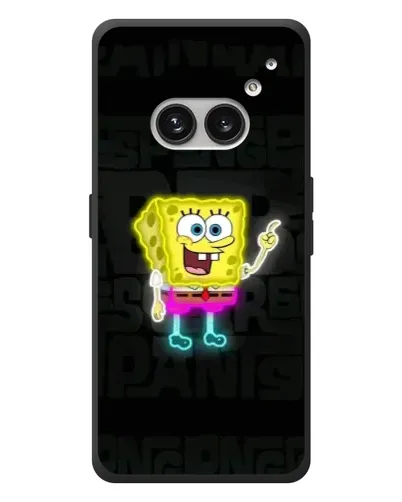 Чехол для Nothing Phone (2a) Plus с картинкой «Неоновый Губка Боб»