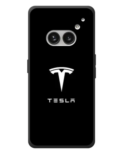 Чехол для Nothing Phone (2a) Plus с картинкой «Tesla White Logo»