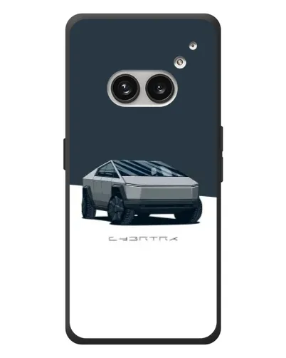 Чехол для Nothing Phone (2a) Plus с картинкой «Серебристый Cybertruck Tesla»