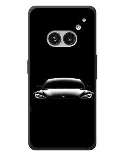 Чехол для Nothing Phone (2a) Plus с картинкой «Фары Tesla Night»
