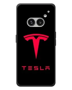 Чехол для Nothing Phone (2a) Plus с картинкой «Tesla Red Logo»