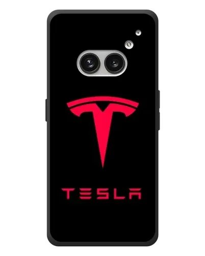 Чехол для Nothing Phone (2a) Plus с картинкой «Tesla Red Logo»