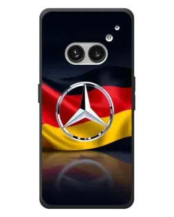 Чехол для Nothing Phone (2a) Plus с картинкой «Mercedes — флаг Германии»