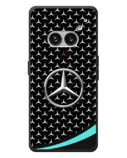 Чехол для Nothing Phone (2a) Plus с картинкой «Mercedes — бирюзовый акцент»