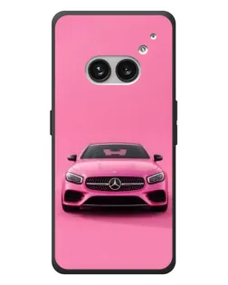Чехол для Nothing Phone (2a) Plus с картинкой «Розовый Mercedes AMG»