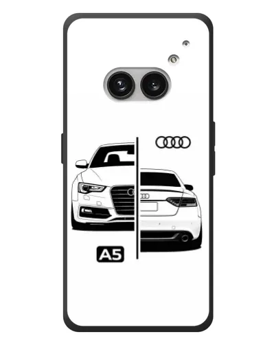 Чехол для Nothing Phone (2a) Plus с картинкой «Audi — контрастный дизайн»
