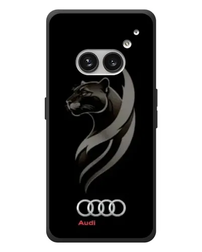 Чехол для Nothing Phone (2a) Plus с картинкой «Графика — пантера и Audi»