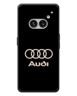 Чехол для Nothing Phone (2a) Plus с картинкой «Audi — золотой логотип»